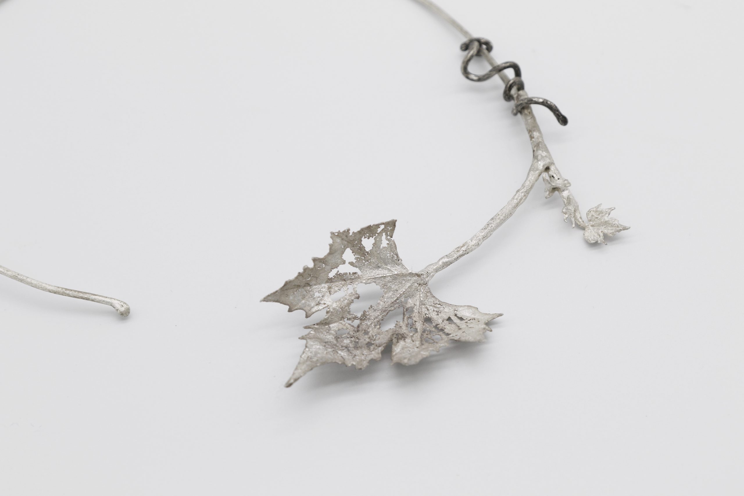 Sycamore leaf necklace
