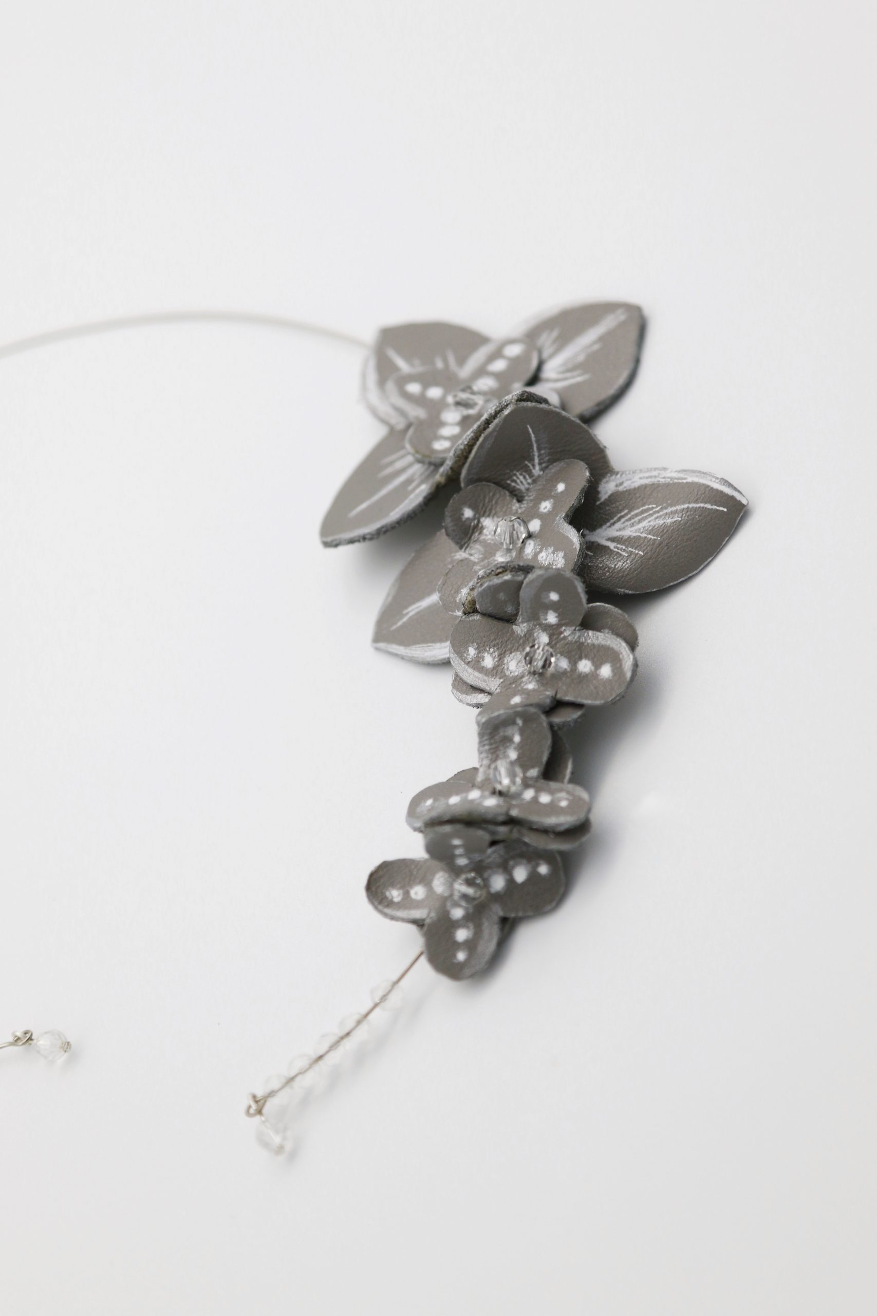 Flowers of ice necklace