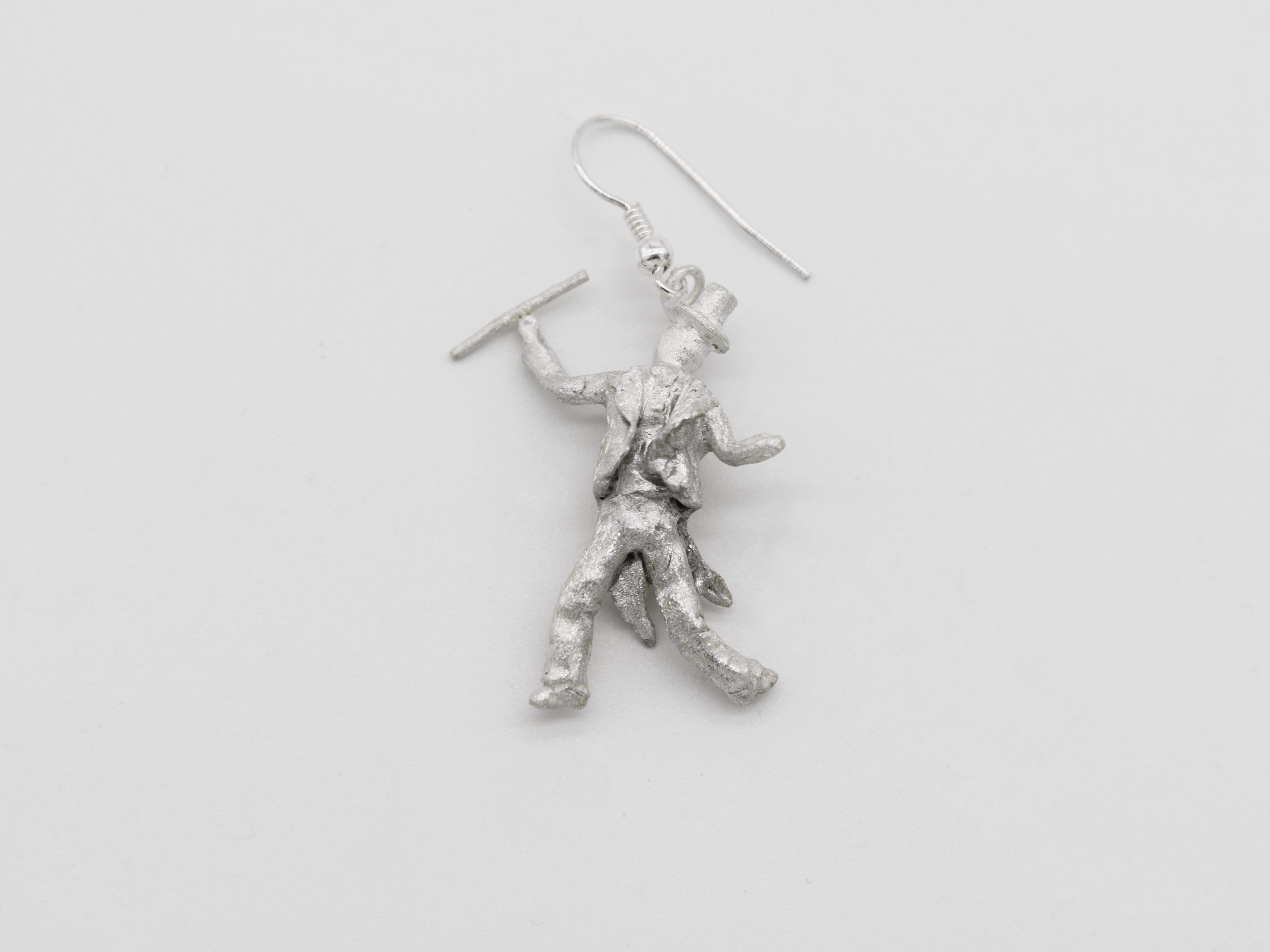 Dancers silver earrings