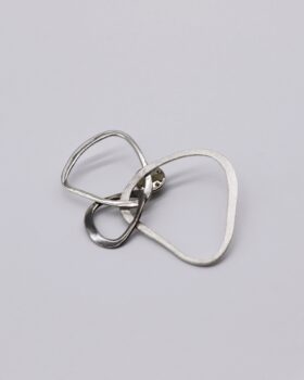 Asa silver brooch